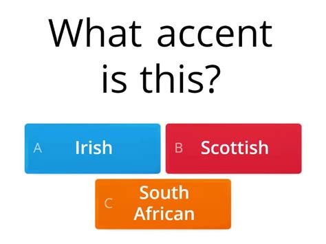 guess the accent quiz.